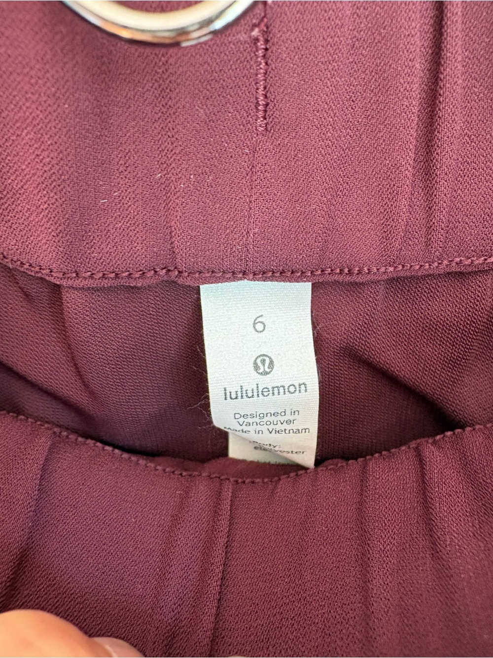 Lululemon Women’s Joggers Maroon Size 6 - Picture 5 of 8